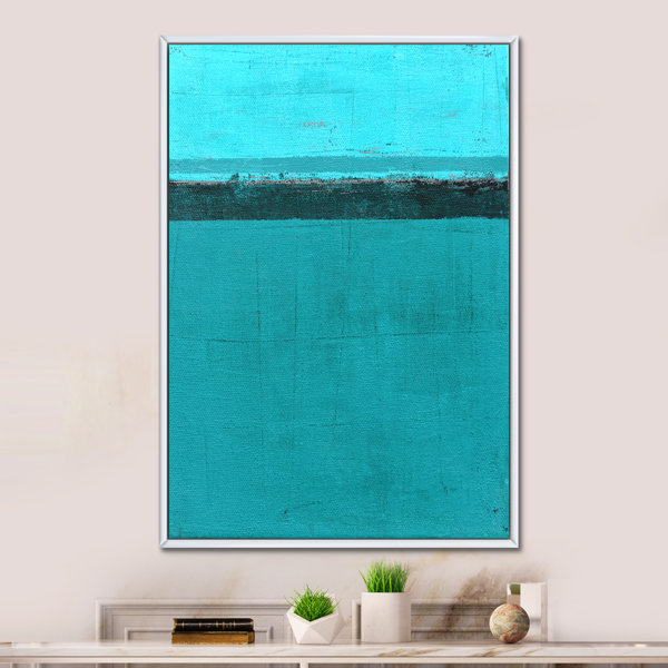 Wrought Studio Colorfields In Shades Of Turquoise Modern